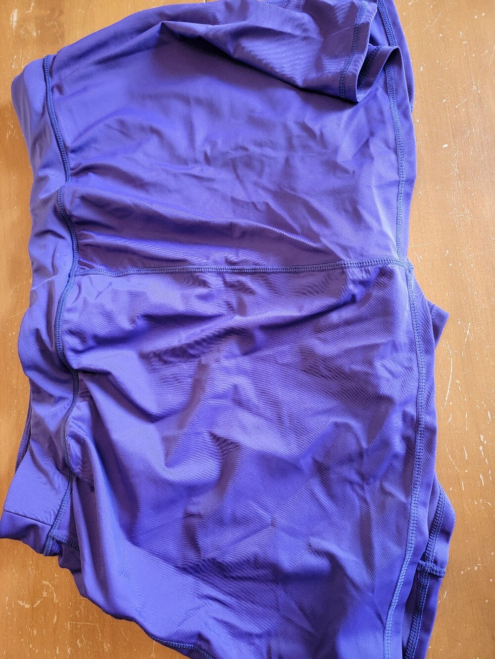 Womens Purple Swim Skirt With Built In Shorts Side Zipper Pockets 2X